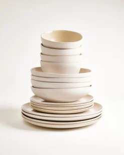 Lorosa - Tableware set sand 16 pieces Neuheiten