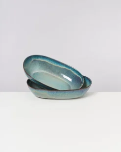 Best Madeira Ofenform klein grünblau Servierschalen