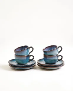 New Madeira 4-Piece Set Espresso Cup & Espresso Saucer classic Tassen-Sets|Tassen Mit Untertassen