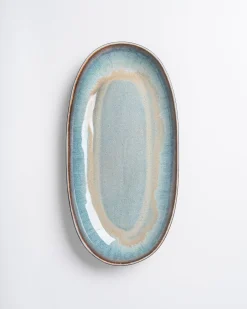 Madeira Servierplatte XL grünblau Servierplatten