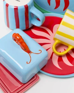 Clearance MaM x Isis Maria Geschirr-Set Palm Stripe 5-teilig Mix & Match Sets %