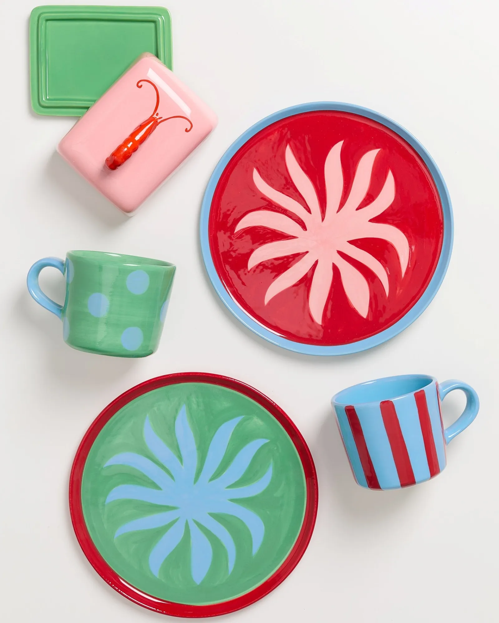 Clearance MaM x Isis Maria Geschirr-Set Palm Vibe 5-teilig Mix & Match Sets %