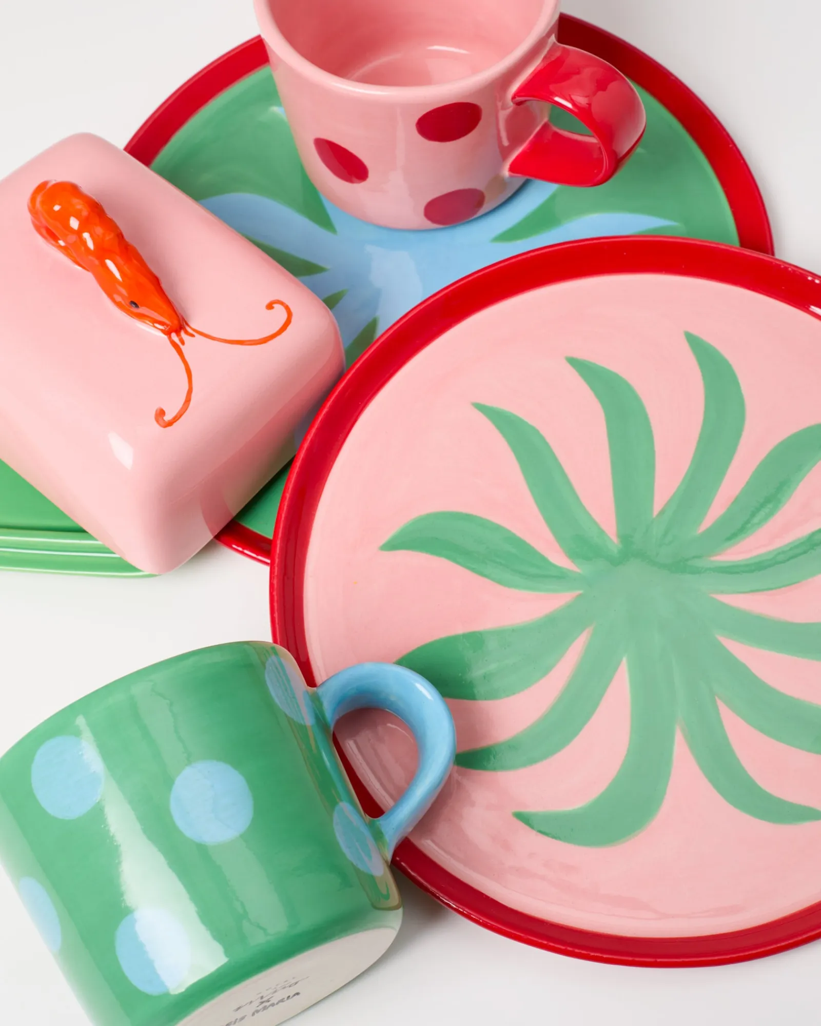 Clearance MaM x Isis Maria Geschirr-Set Palm Dot 5-teilig Mix & Match Sets %