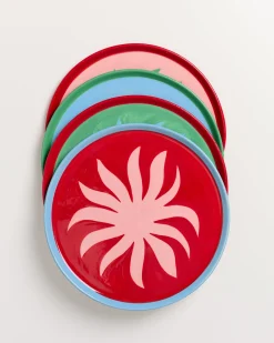 Hot MaM x Isis Maria Teller klein Palm 4er-Set Teller-Sets %