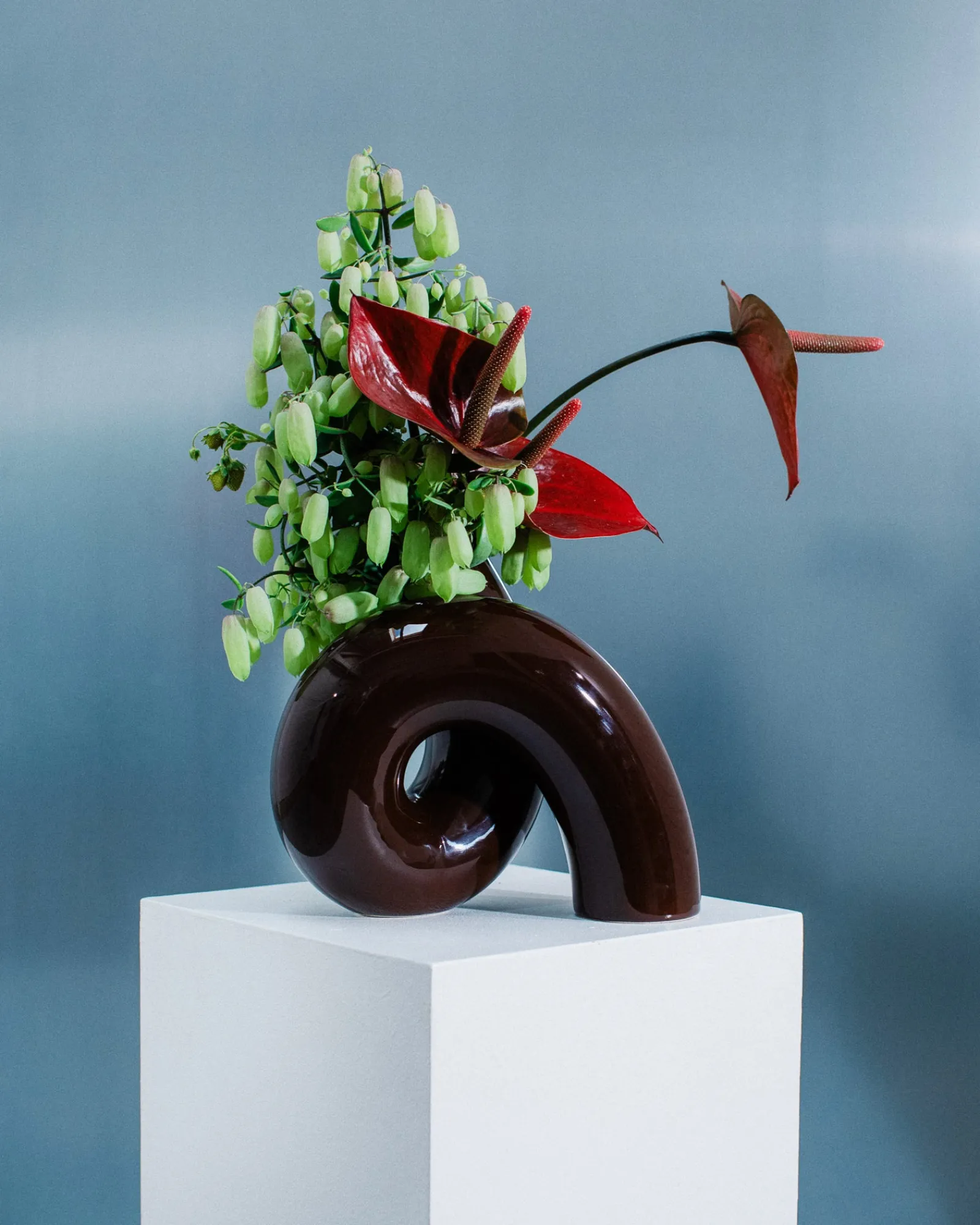 Outlet MaM x Ju Schnee Viparita vase L mokka Große Vasen