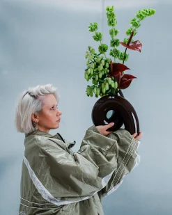Outlet MaM x Ju Schnee Viparita vase L mokka Große Vasen