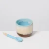 Discount MaM x Mälzer&Fu Affogato cup & spoon light blue brown Kleine Becher