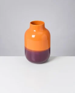 Best Nuno vase L - orange darklilac Große Vasen