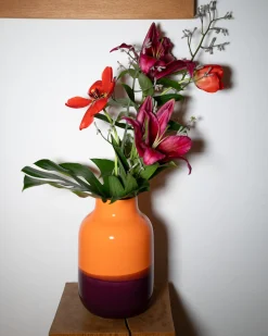 Best Nuno vase M orange darklilac Mittlere Vasen