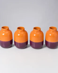 Best Nuno vase M orange darklilac Mittlere Vasen