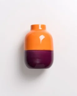 Best Nuno vase M orange darklilac Mittlere Vasen