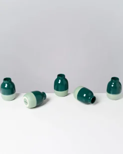 New Nuno Vase S darkgreen sage Kleine Vasen