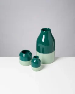 New Nuno Vase S darkgreen sage Kleine Vasen