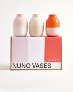 Outlet Nuno - Vase Set of 3 pink sand coral Mittlere Vasen