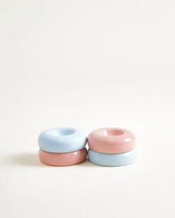 Outlet Seia Egg Cups, Light Pink and Light Blue, Set of 4 Neuheiten
