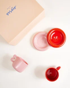 Discount Seia Gift Set, Pink and Red, 5-Piece Tassen-Sets|Kleine Tassen