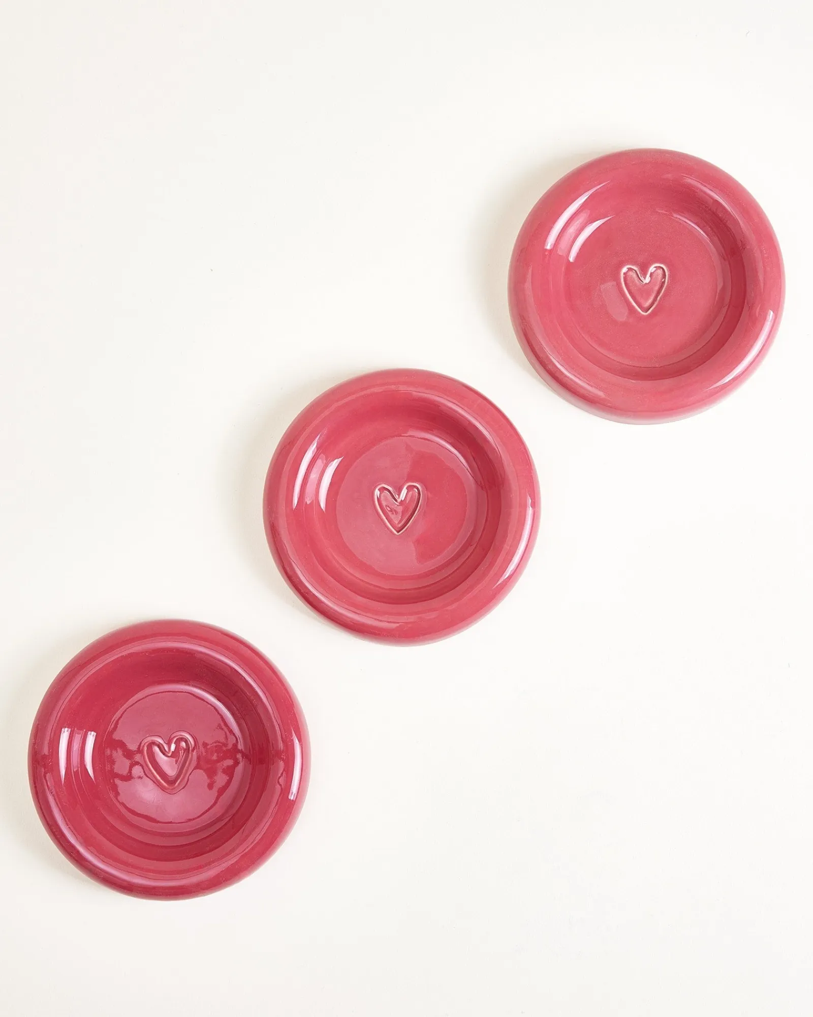Hot Seia Mug & Saucer Heart Kleine Tassen|Cappuccinotassen