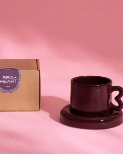 Clearance Seia Mug & Saucer Heart Kleine Tassen|Neuheiten