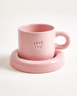 New Seia Mug & Saucer Love Kleine Tassen|Neuheiten