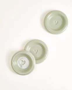 Online Seia mug with heart & saucer Kleine Tassen|Cappuccinotassen
