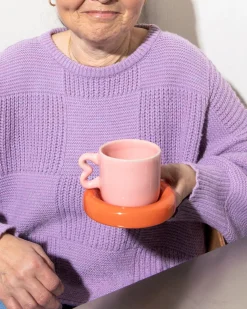 Outlet Seia Tasse & Untertasse Herz Cappuccinotassen