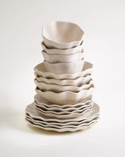 Outlet Sintra Geschirr-Set shell 16-teilig Geschirrset Für 4 Personen
