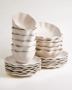 Best Sintra Geschirr-Set shell 24-teilig Geschirrset Für 6 Personen