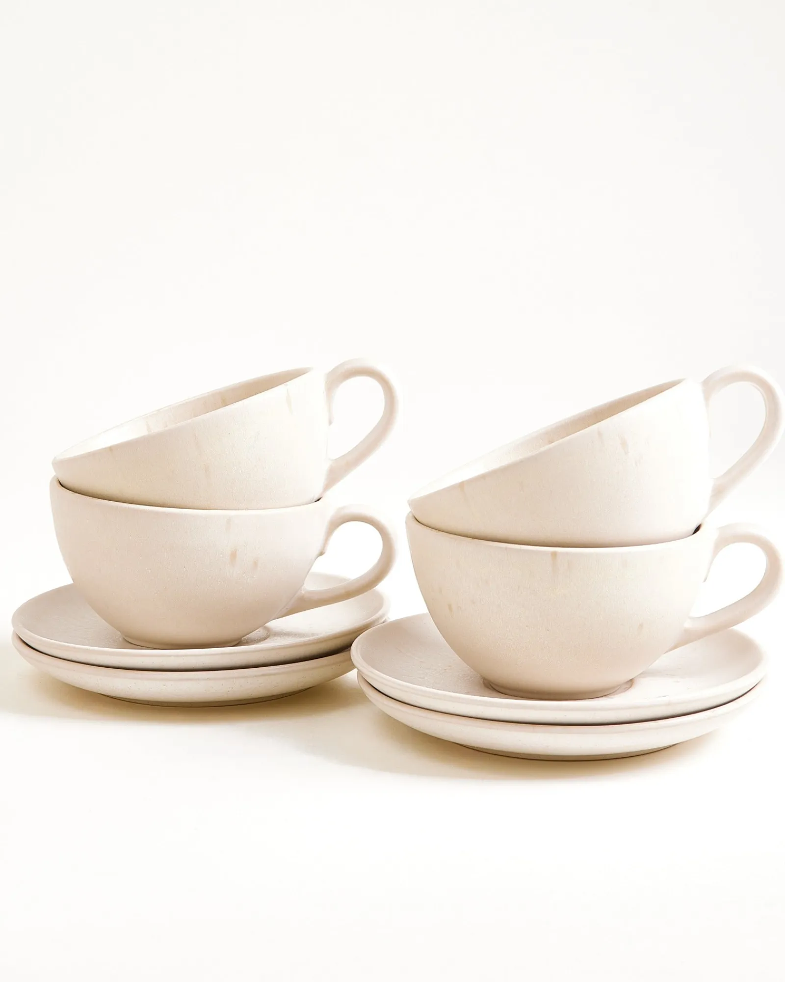 Clearance Sintra 4-Piece Set Teacup & Large Saucer classic Tassen-Sets|Tassen Mit Untertassen