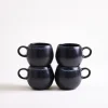 Outlet Turmalina - Set of 4 espresso mugs black Tassen & Becher Sets %|Tassen-Sets