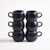 Turmalina - Set of 6 espresso mugs black Tassen & Becher Sets %|Tassen-Sets