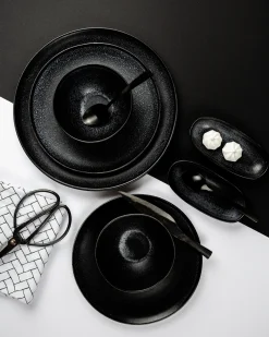 New Turmalina - Tableware set black 24 pieces Geschirrset Für 6 Personen
